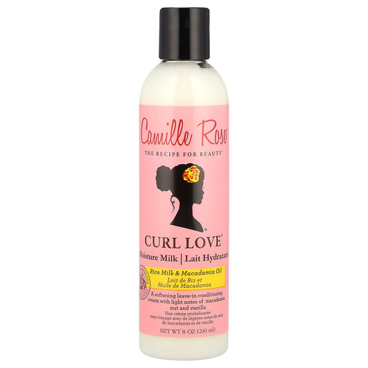 Camille Rose, Curl Love® Moisture Milk, Leave-In Conditioning Cream, Rice Milk & Macadamia Oil, 8 oz (240 ml)