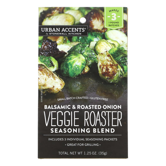 Urban Accents, Veggie Roaster Seasoning Blend, Balsamic & Roasted Onion, 1.25 oz (35 g)