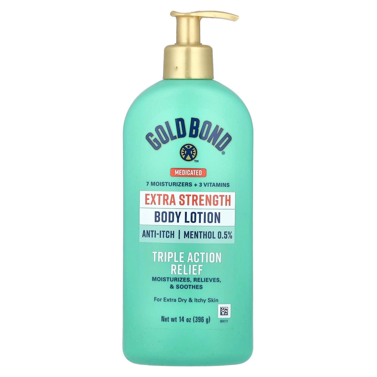 Gold Bond, Medicated Body Lotion, Triple Action Relief, 14 oz (396 g)