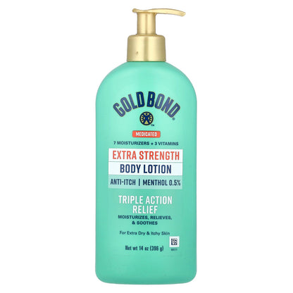 Gold Bond, Medicated Body Lotion, Triple Action Relief, 14 oz (396 g)