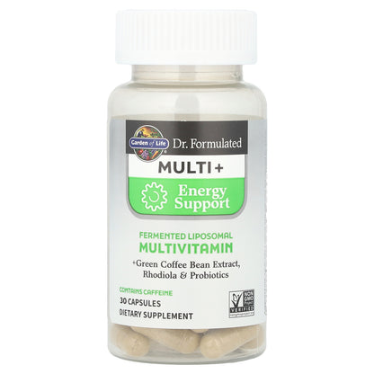 Garden of Life, Dr. Formulated Multi+, Energy Support, 30 Capsules