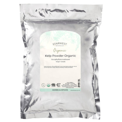 Starwest Botanicals, Organic Kelp Powder, 1 lb (453.6 g)