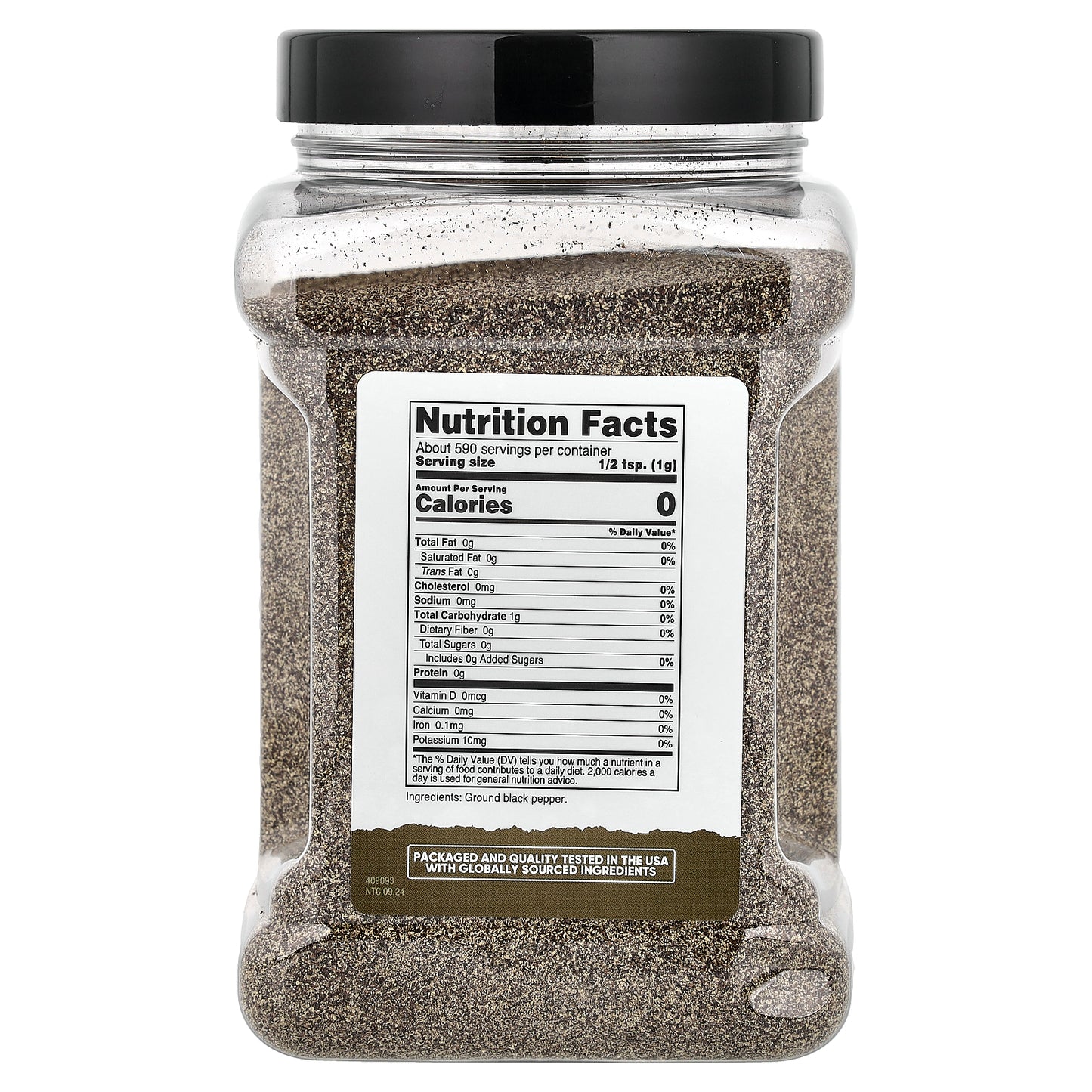 Nutricost, Pantry, Coarse Ground Black Pepper, 21.1 oz (590 g)