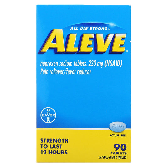 Aleve, Pain Reliever/Fever Reducer, 90 Caplets