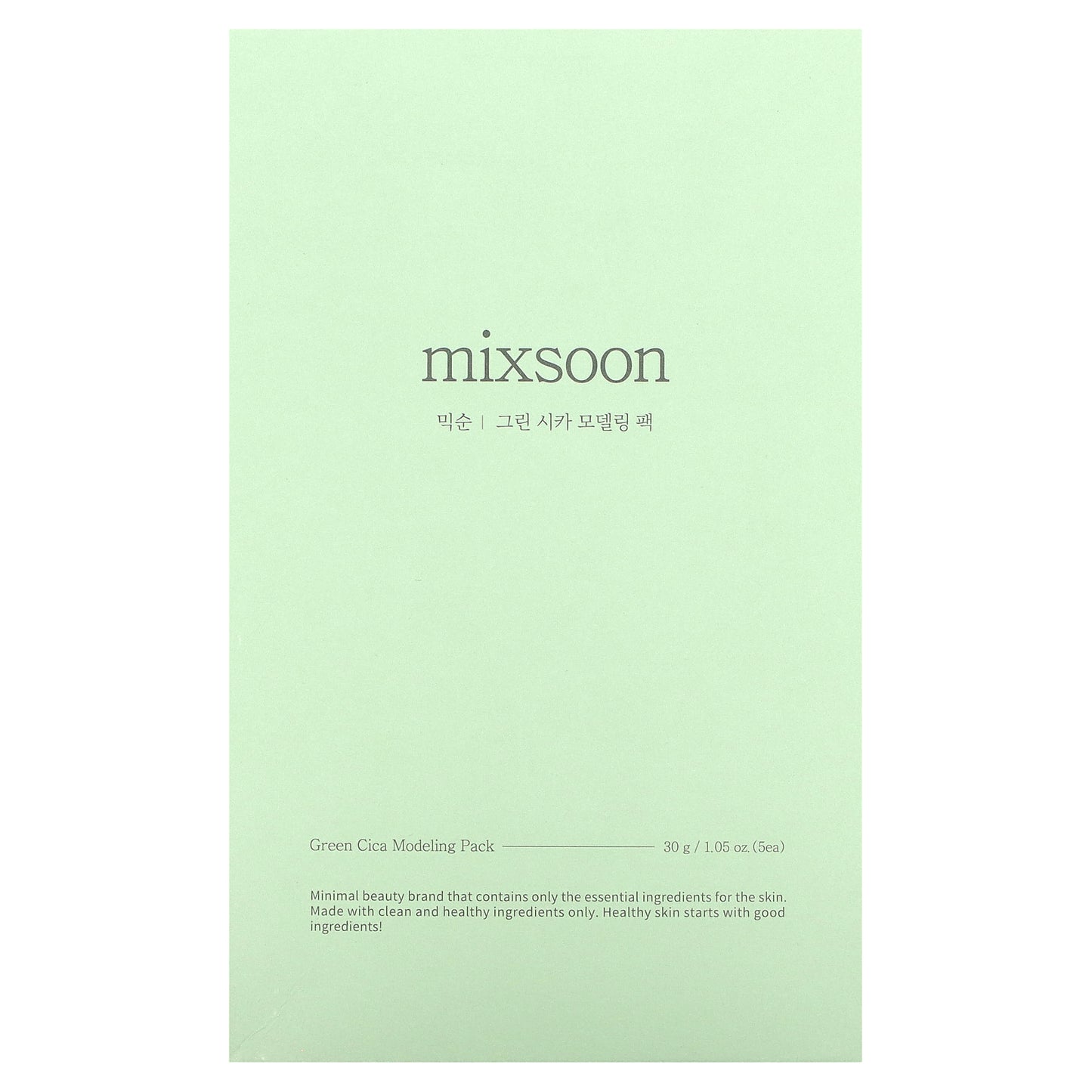 Mixsoon, Green Cica Modeling Pack, 5 Packs, 1.05 oz (30 g) each