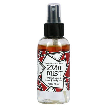 ZUM, Zum Mist, Aromatherapy Room & Body Mist, Sandalwood-Citrus, 4 fl oz (118 ml)