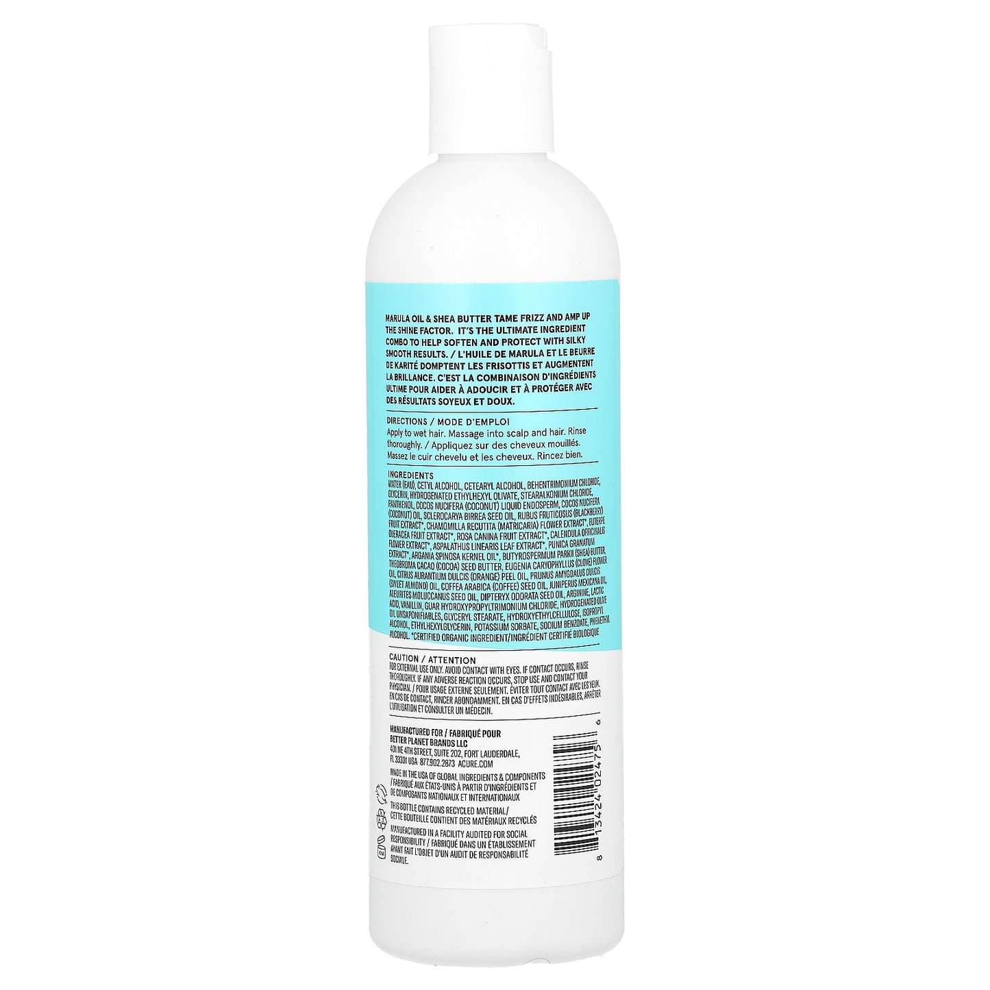 ACURE, Smooth + Glow Conditioner, All Hair Types, Marula Oil & Shea Butter, 12 fl oz (354 ml)