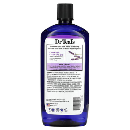 Dr. Teal's, Foaming Bath With Pure Epsom Salt,  Lavender, 34 fl oz (1,000 ml)