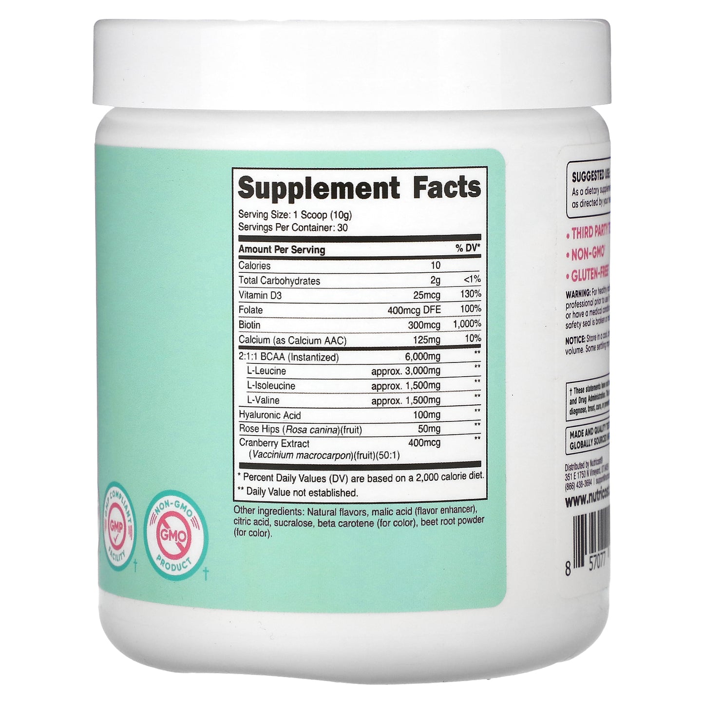 Nutricost, Women, BCAA, Peach Mango, 10.6 oz (300 g)