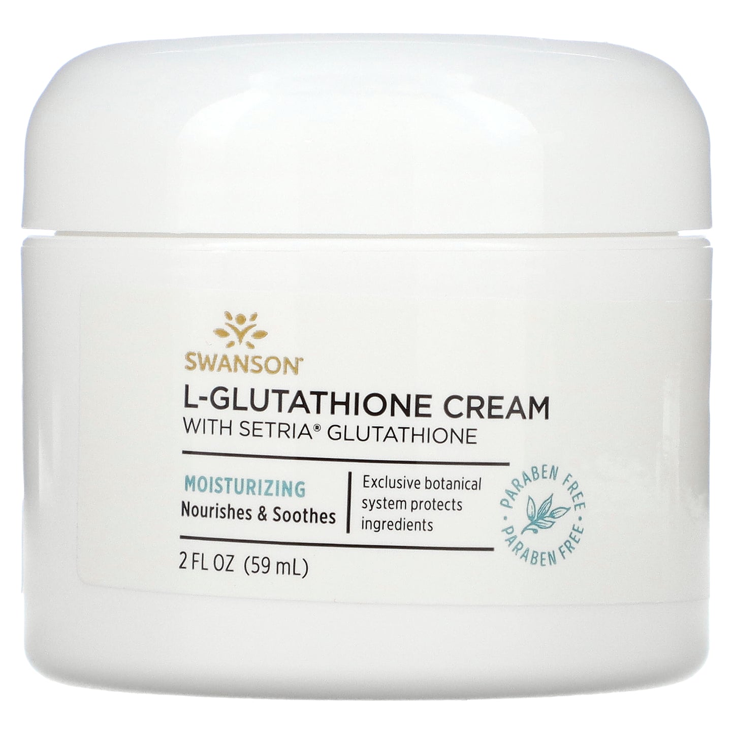 Swanson, L-Glutathione Cream with Setria Glutathione, 2 fl oz (59 ml)