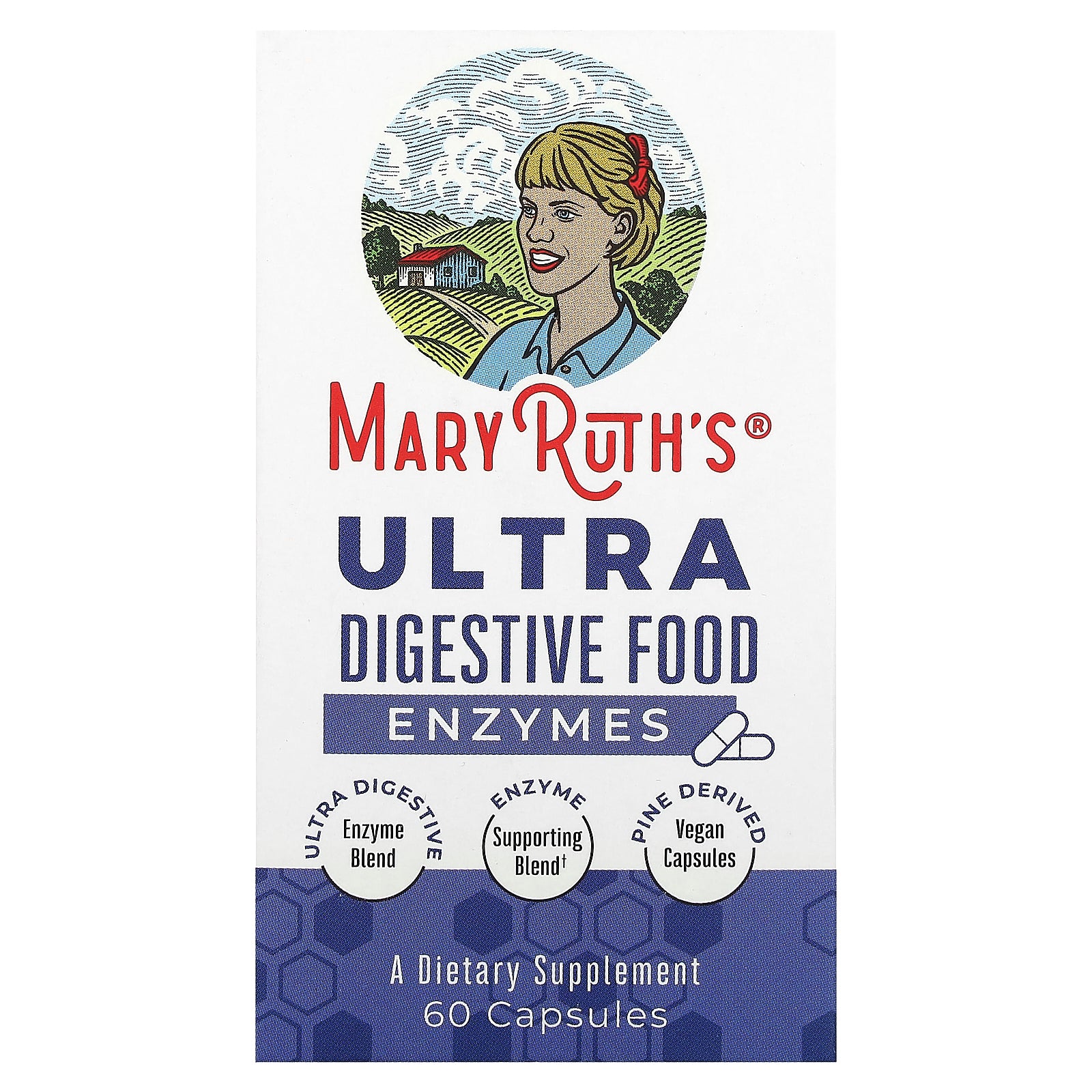 MaryRuth's, Ultra Digestive Food Enzymes, 60 Capsules