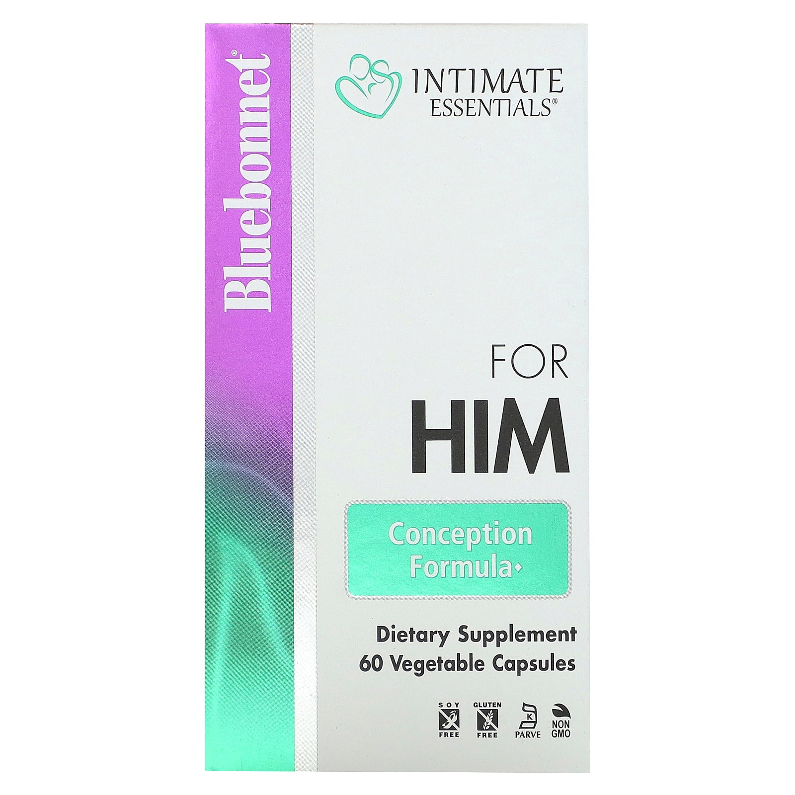 Bluebonnet Nutrition, Intimate Essentials, For Him, Conception Formula, 60 Vegetable Capsules