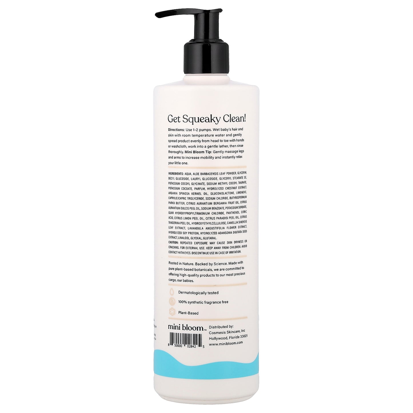 Mini Bloom, Fresh N' Clean, 2-in-1 Hair + Body Wash, 16.6 fl oz (500 ml)