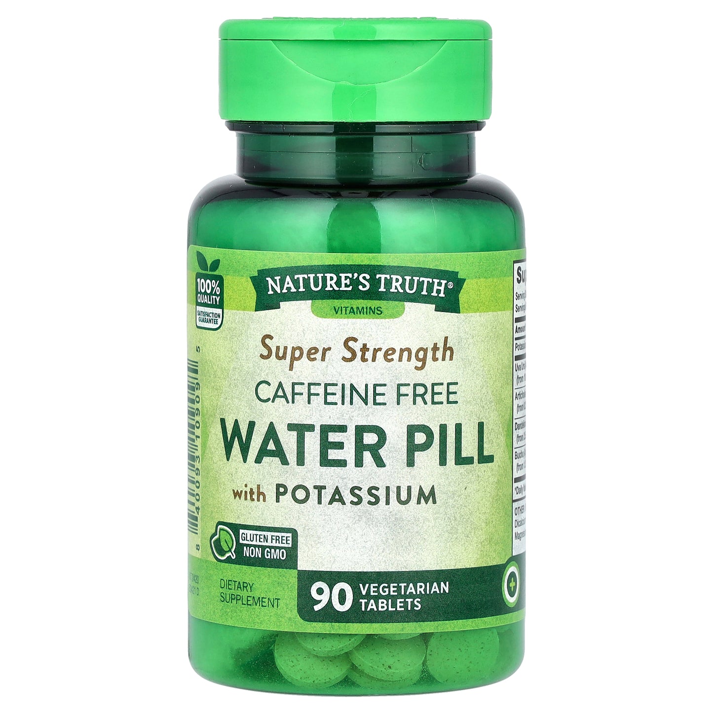 Nature's Truth, Water Pill with Potassium, Caffeine Free, 90 Tablets