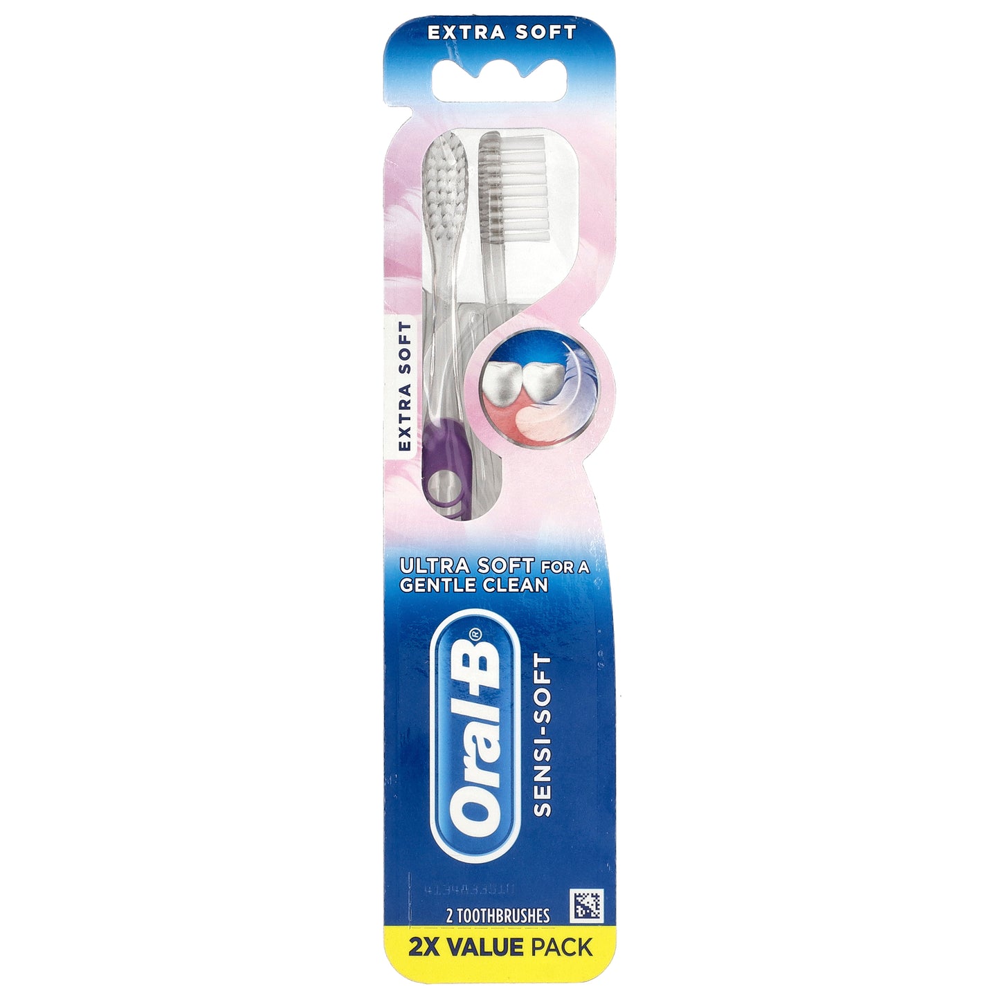 Oral-B, Sensi-Soft, Toothbrushes, Extra-Soft, 2 Toothbrushes
