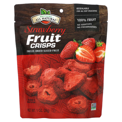 Brothers-All-Natural, Fruit Crisps, Strawberry, 1 oz (28 g)