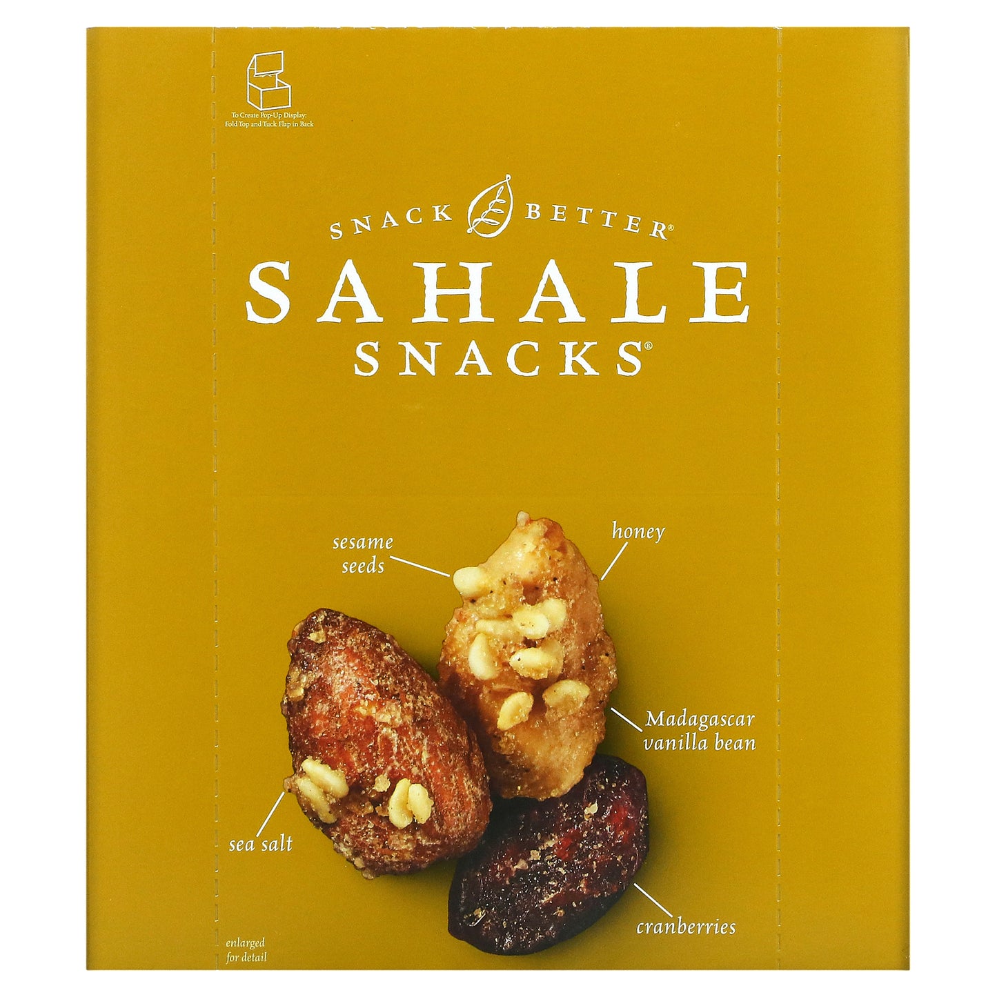 Sahale Snacks, Glazed Mix, Honey Almonds, 9 Packs, 1.5 oz (42.5 g) Each