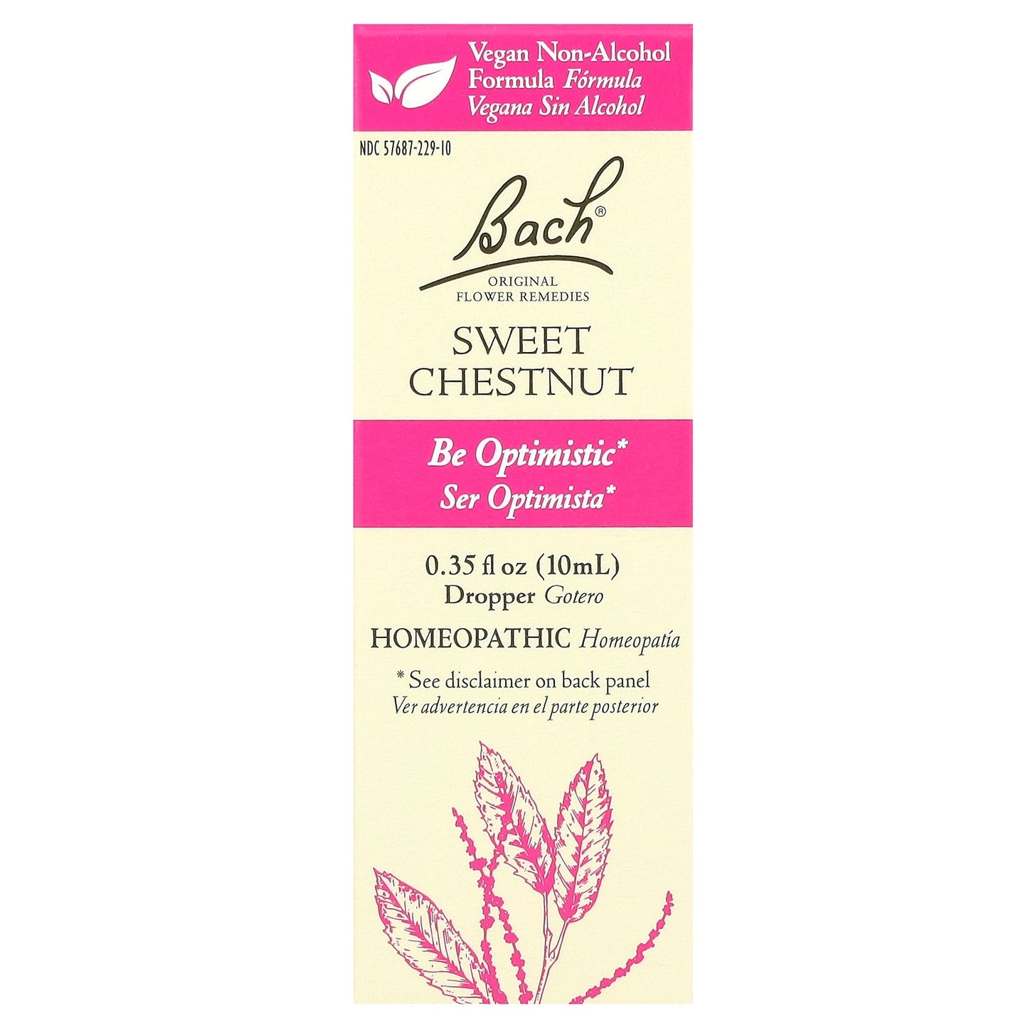 Bach, Original Flower Remedies, Sweet Chestnut, 0.35 fl oz (10 ml)