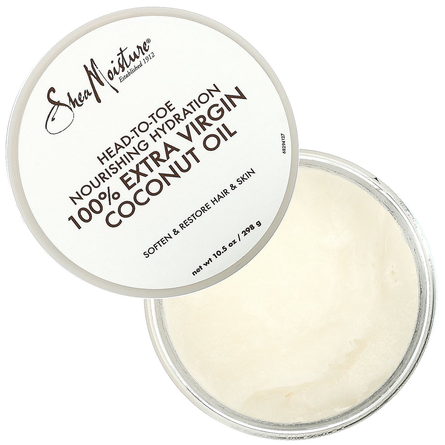 SheaMoisture, Head-To-Toe Nourishing Hydration, 100% Extra Virgin Coconut Oil, 10.1 oz (287 g)