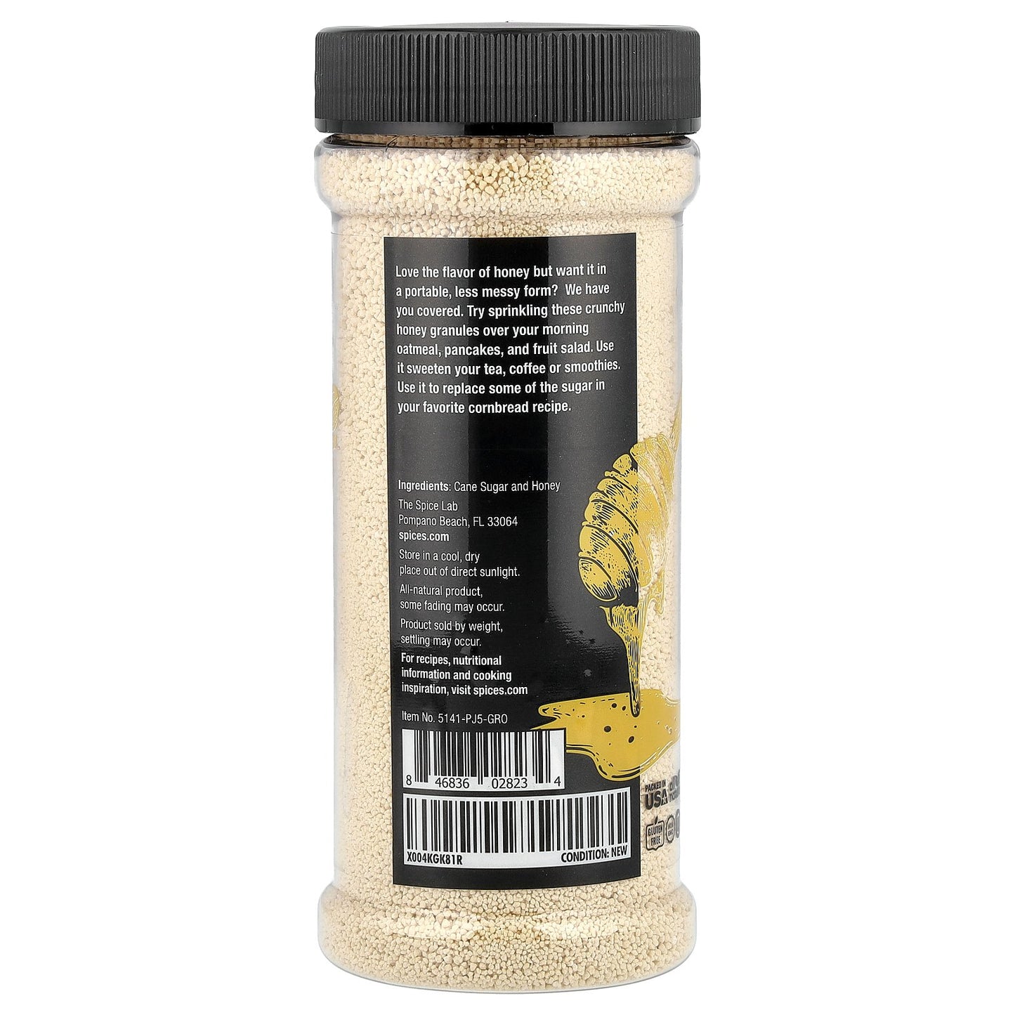 The Spice Lab, All-Natural Granulated Honey, 9.7 oz (274 g)