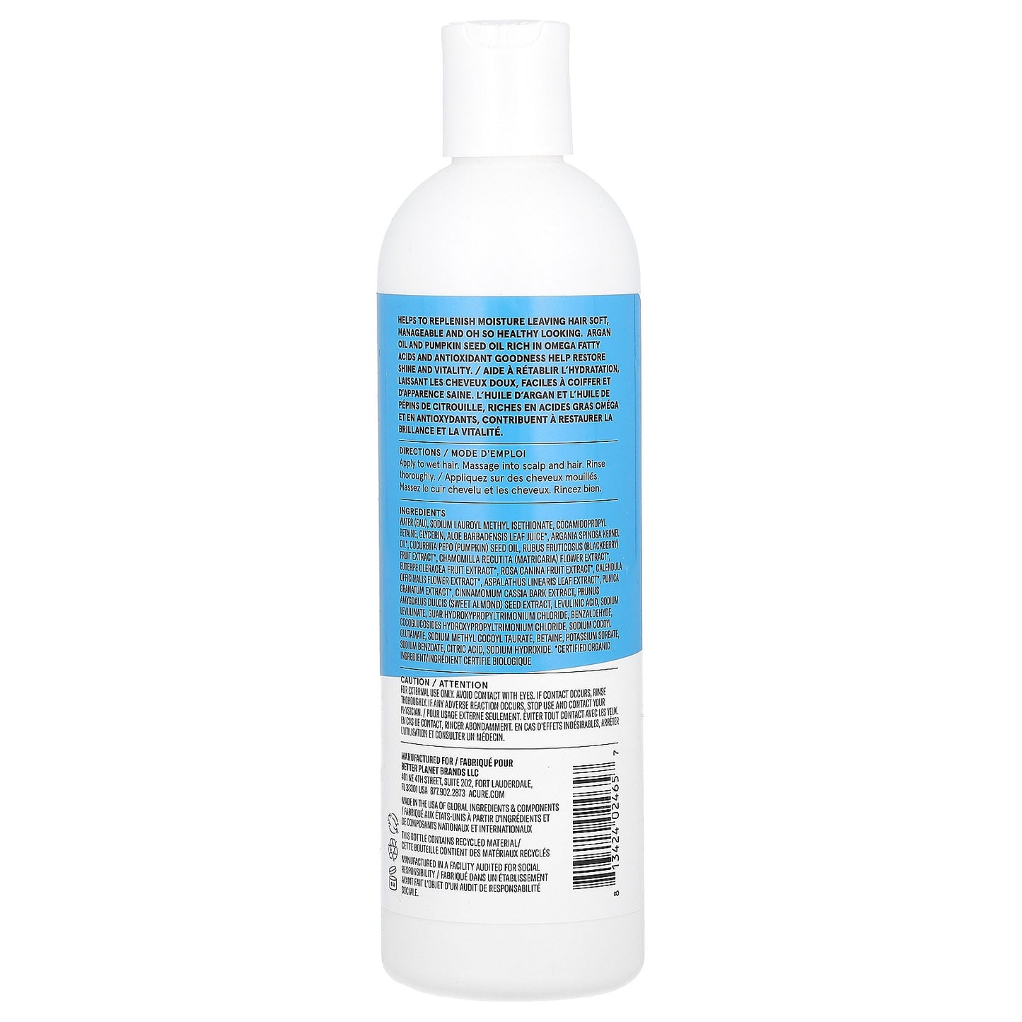 ACURE, Nourish + Restore Shampoo, All Hair Types, Argan Oil & Pumpkin Seed Oil, 12 fl oz (354 ml)