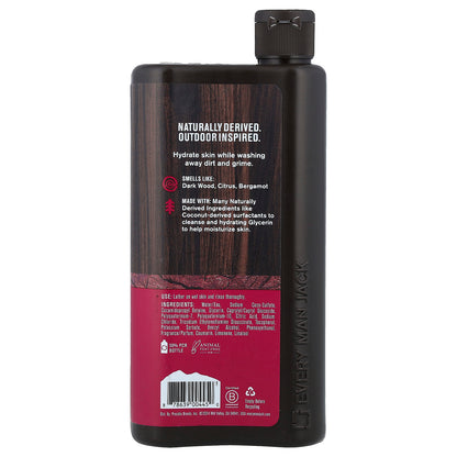 Every Man Jack, Hydrating Body Wash, Crimson Oak, 16.9 fl oz (500 ml)