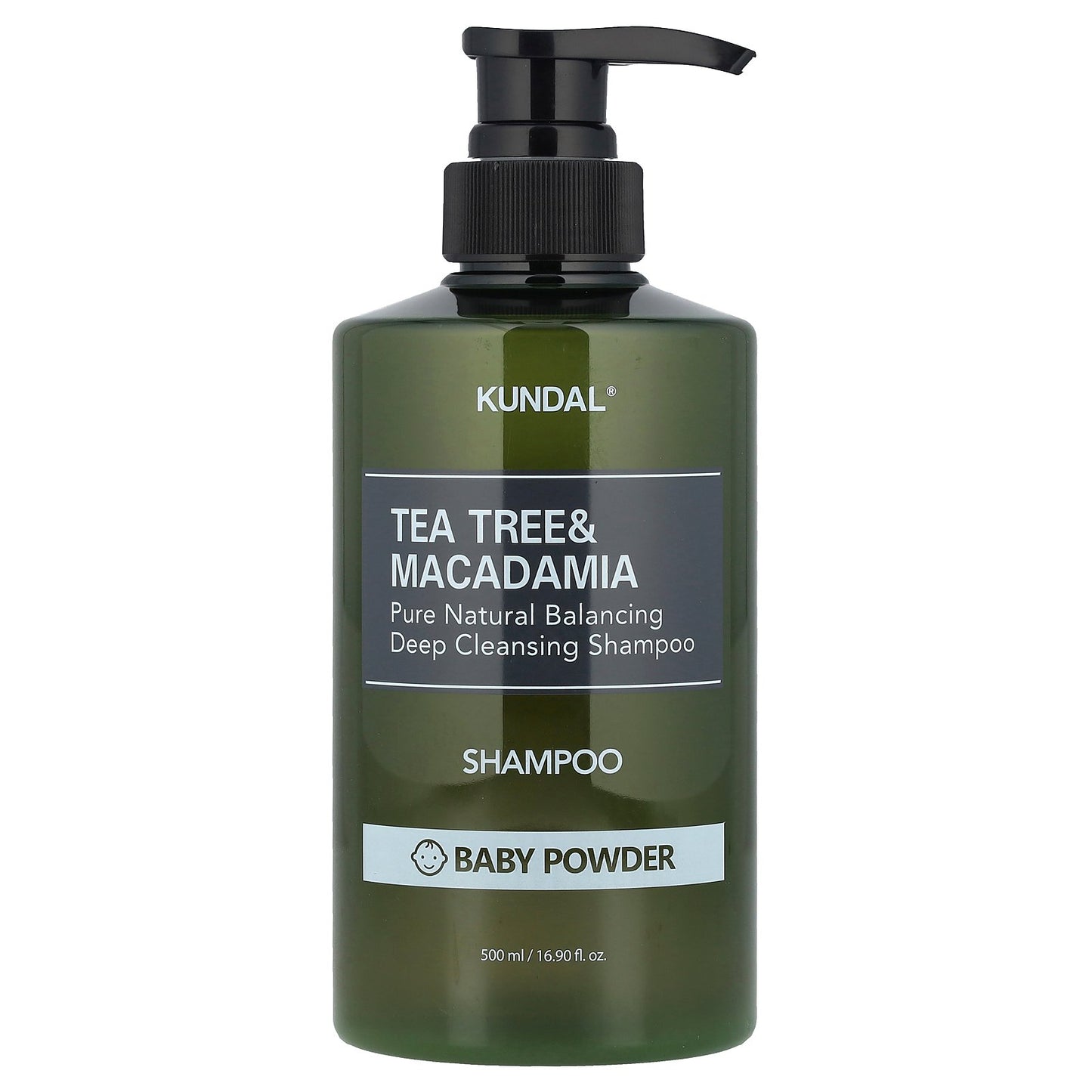 Kundal, Tea Tree & Macadamia Shampoo, Baby Powder, 16.9 fl oz (500 ml)