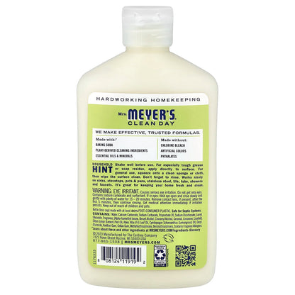 Mrs. Meyers Clean Day, Baking Soda Cream Cleanser, Lemon Verbena, 16 fl oz (473 ml)