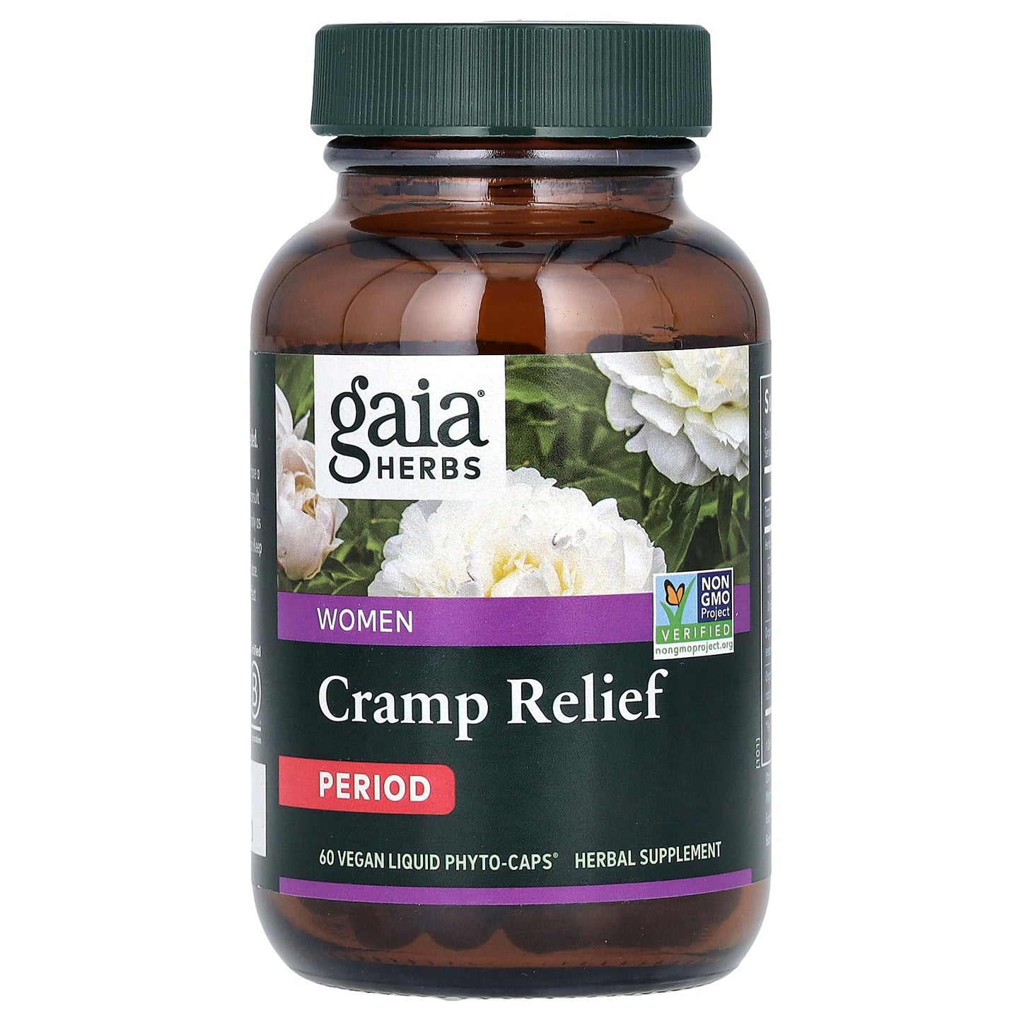 Gaia Herbs, Women, Cramp Relief, Period, 60 Vegan Liquid Phyto-Caps