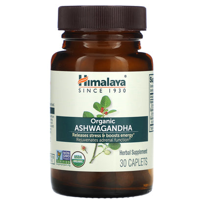 Himalaya, Organic Ashwagandha, 30 Caplets