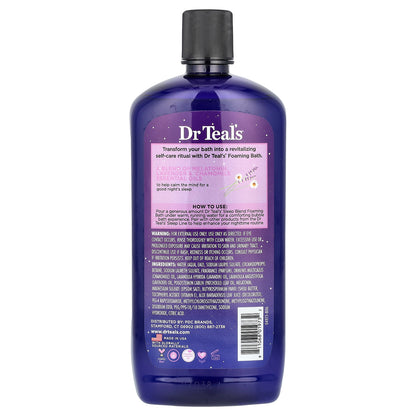 Dr. Teal's, Foaming Bath With Pure Epsom Salt, With  Melatonin, Lavender & Chamomile, 34 fl oz (100 ml)