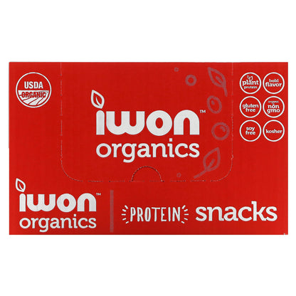 IWON Organics, Organics Protein Stix, Spicy Sweet Peppers, 8 Bags, 1.5 oz (42 g) Each