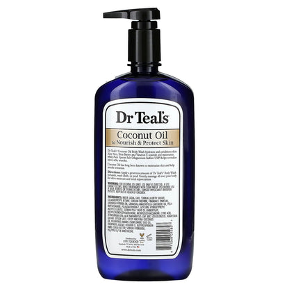 Dr. Teal's, Body Wash With Pure Epsom Salt, Coconut Oil, 24 fl oz (710 ml)