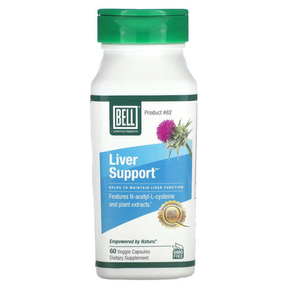 Bell Lifestyle, Liver Support, 60 Veggie Capsules