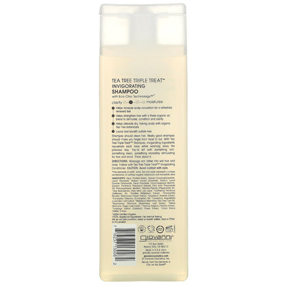 Giovanni, Tea Tree Triple Treat, Invigorating Shampoo, For All Hair Types, 8.5 fl oz (250 ml)