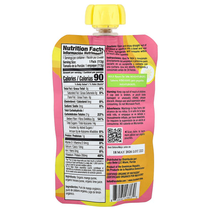 Loco Bebe, Organic Puree, 6+ Months, Banana Mango, 4 oz (113 g)