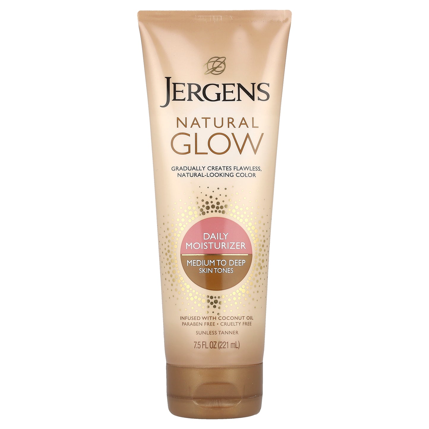 Jergens, Natural Glow, Daily Moisturizer, Medium to Deep Skin Tones, 7.5 fl oz (221 ml)