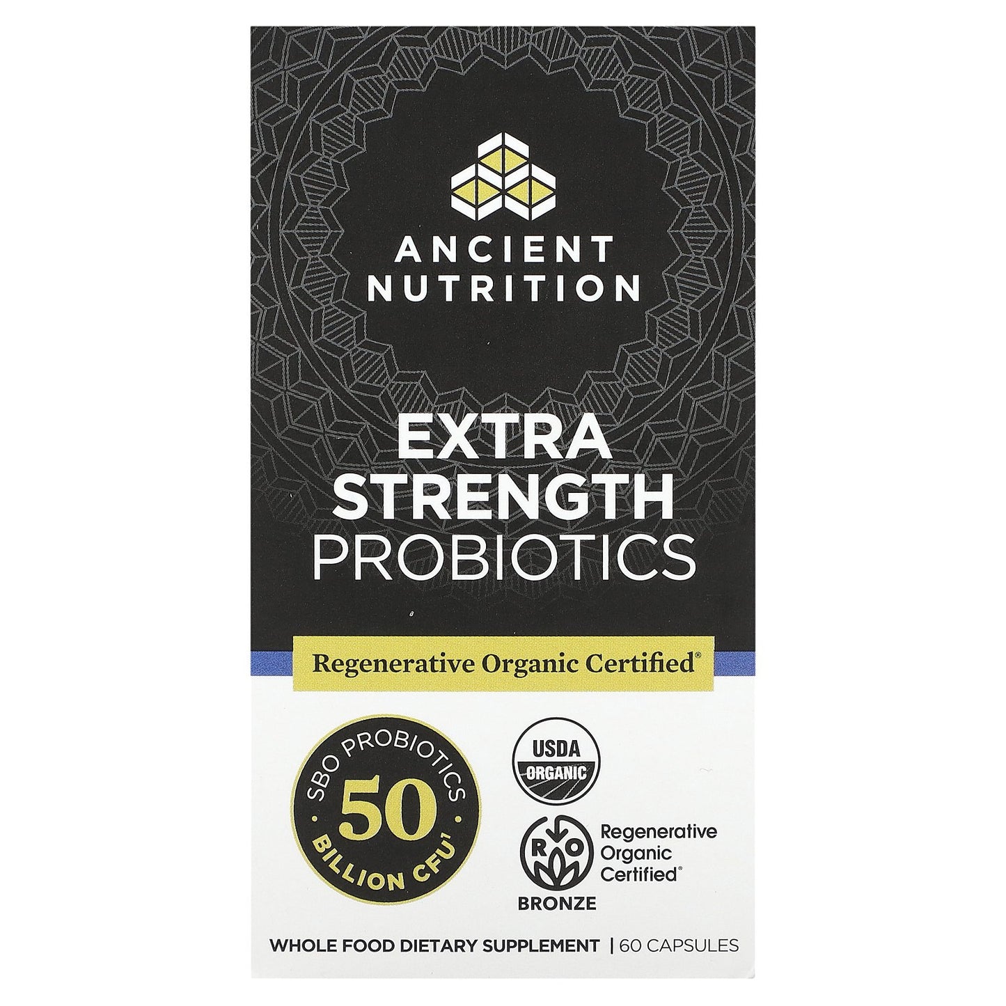 Ancient Nutrition, Extra Strength Probiotics, 25 Billion CFU, 60 Capsules