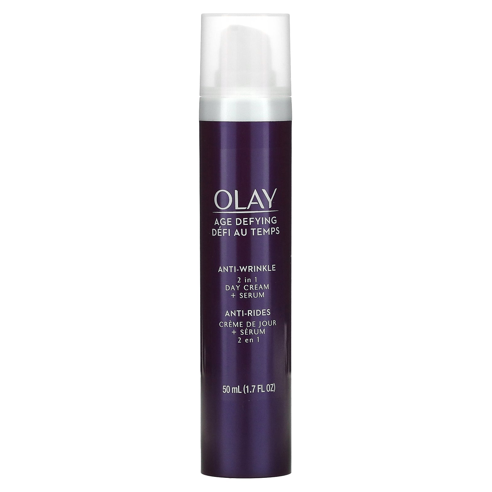 Olay, Age Defying, Anti-Wrinkle, 2 In 1 Day Cream + Serum, 1.7 fl oz (50 ml)