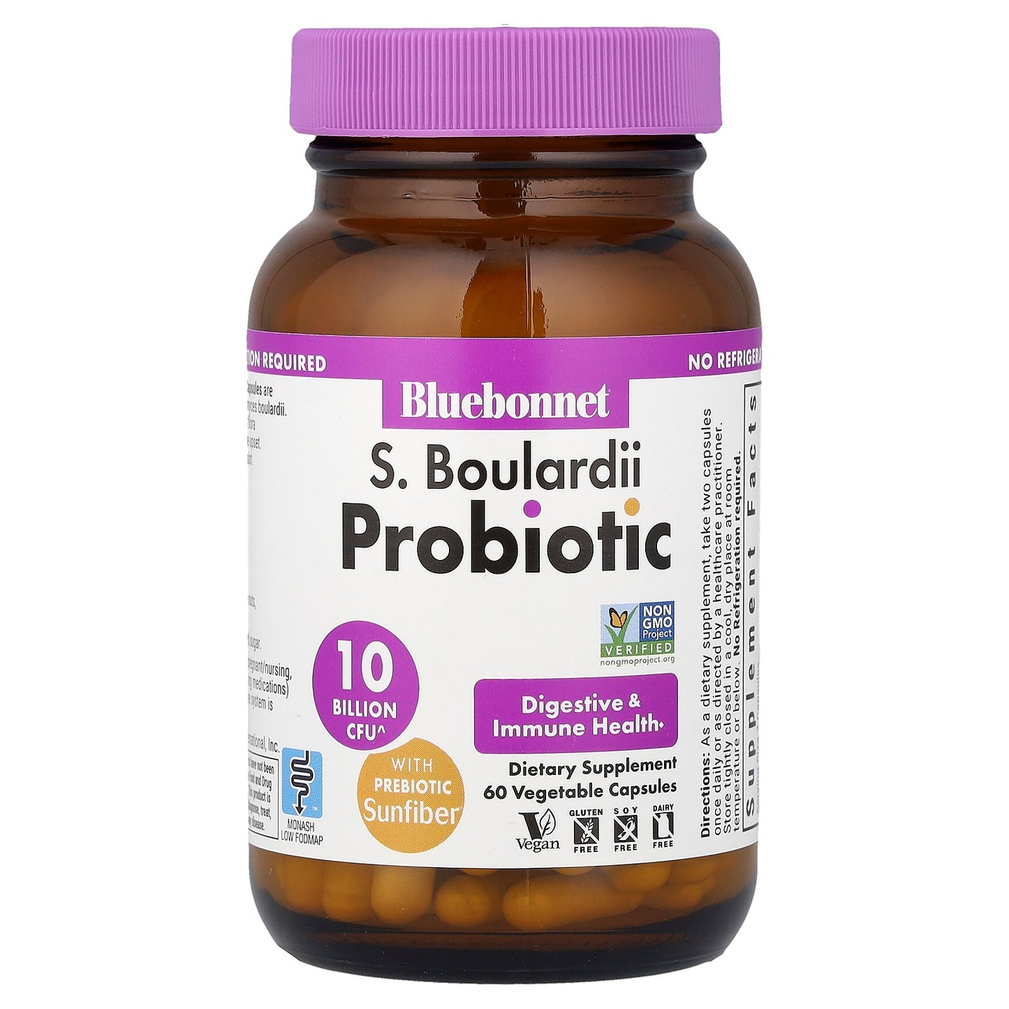 Bluebonnet Nutrition, S. Boulardii Probiotic, 60 Vegetable Capsules