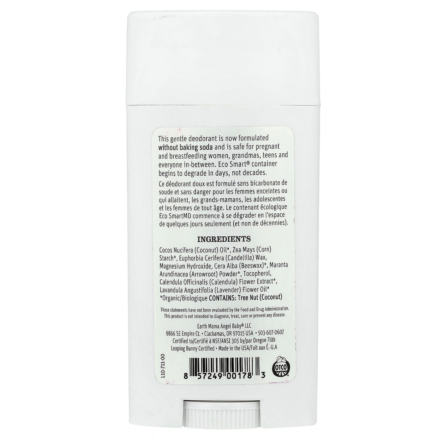 Earth Mama, Deodorant, Calming Lavender, 2.65 oz (75 g)