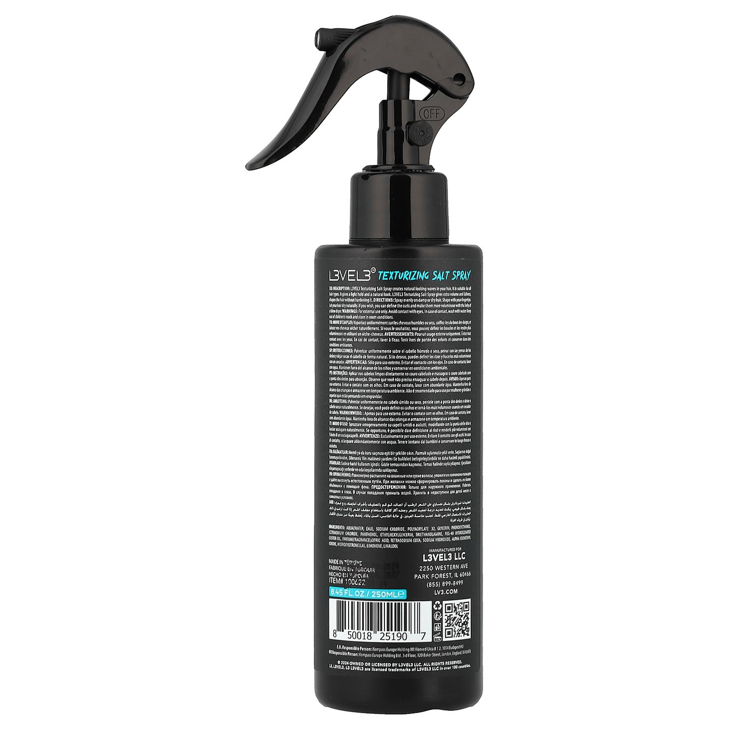 Level 3, Texturizing Salt Spray, 8.45 fl oz (250 ml)