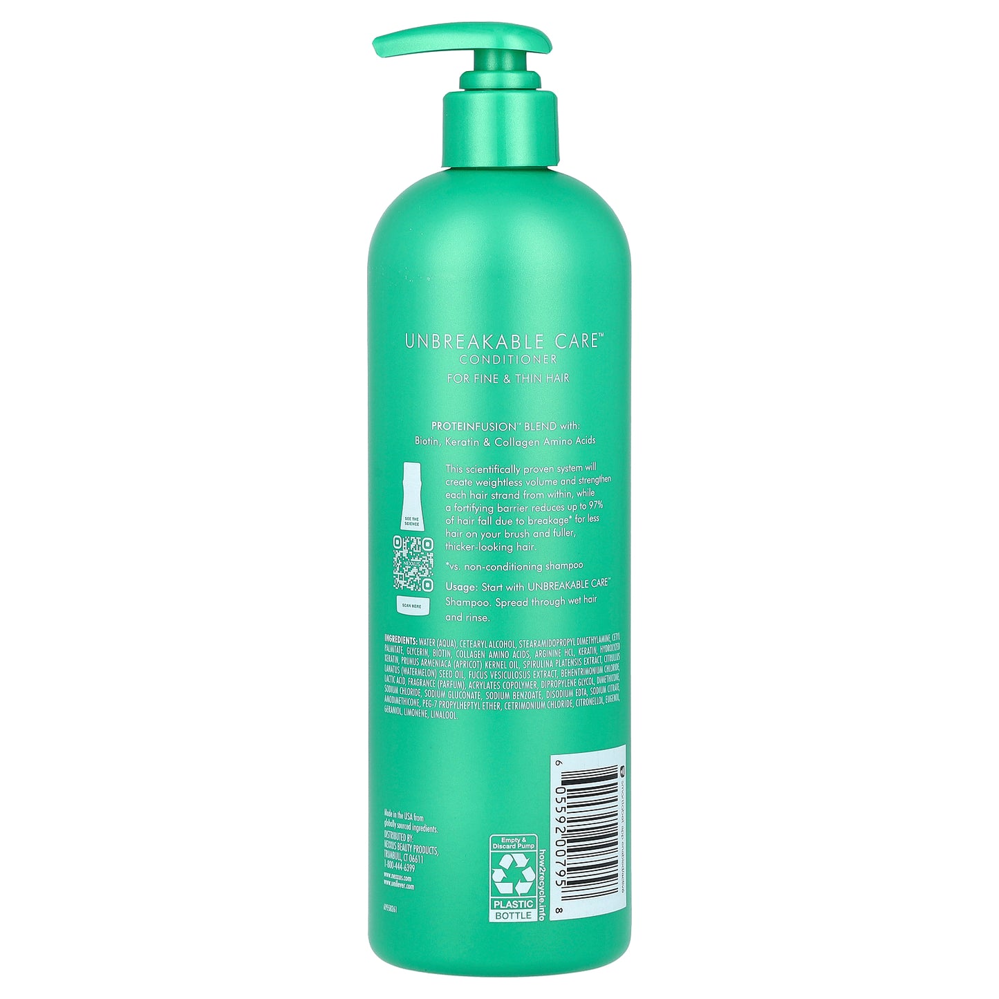 Nexxus, Unbreakable Care™, Thickening Conditioner, For Fine & Thin Hair, 16.5 fl oz (488 ml)