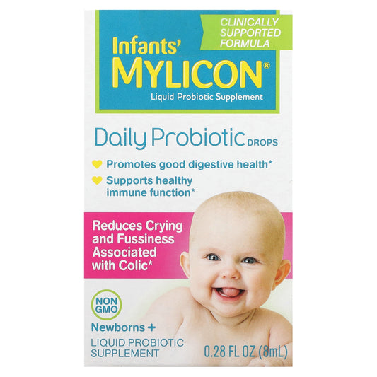 Mylicon, Infants' Mylicon, Daily Probiotic Drops, Newborns+, 0.28 fl oz (8 ml)