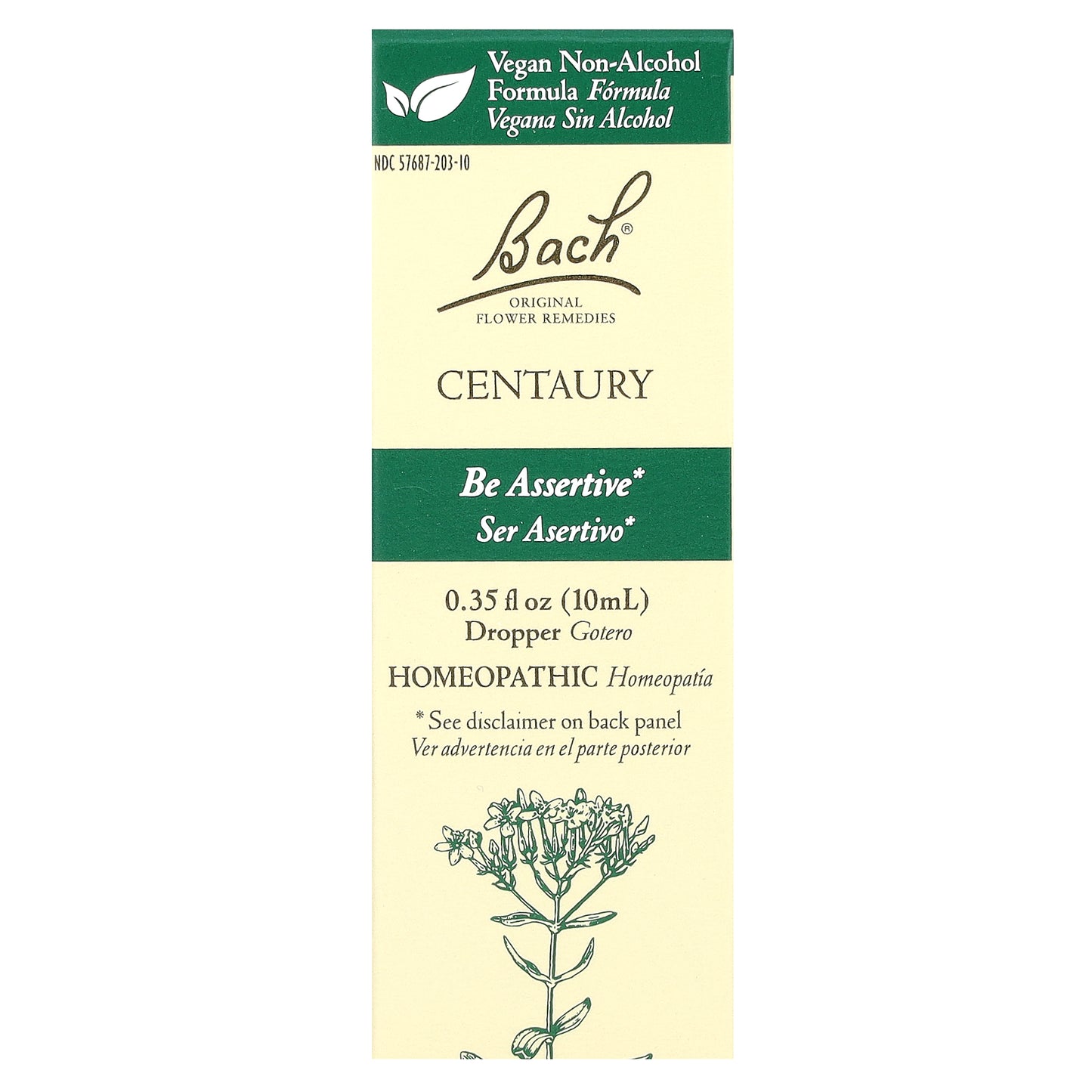 Bach, Original Flower Remedies, Centaury , 0.35 fl oz (10 ml)