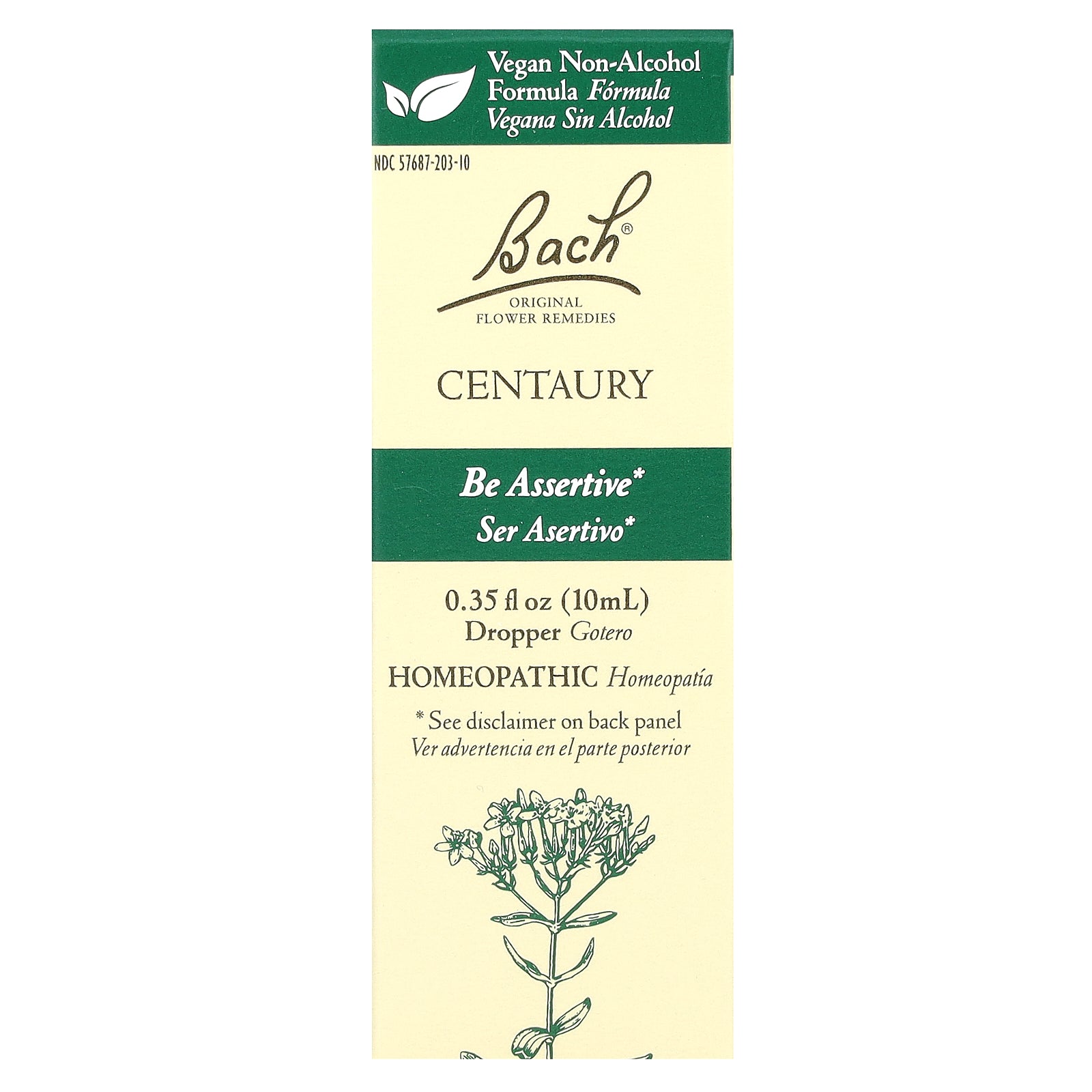 Bach, Original Flower Remedies, Centaury , 0.35 fl oz (10 ml)