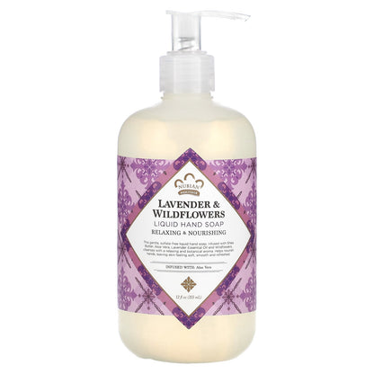 Nubian Heritage, Lavender & Wildflowers, Liquid Hand Soap, 12 fl oz (355 ml)