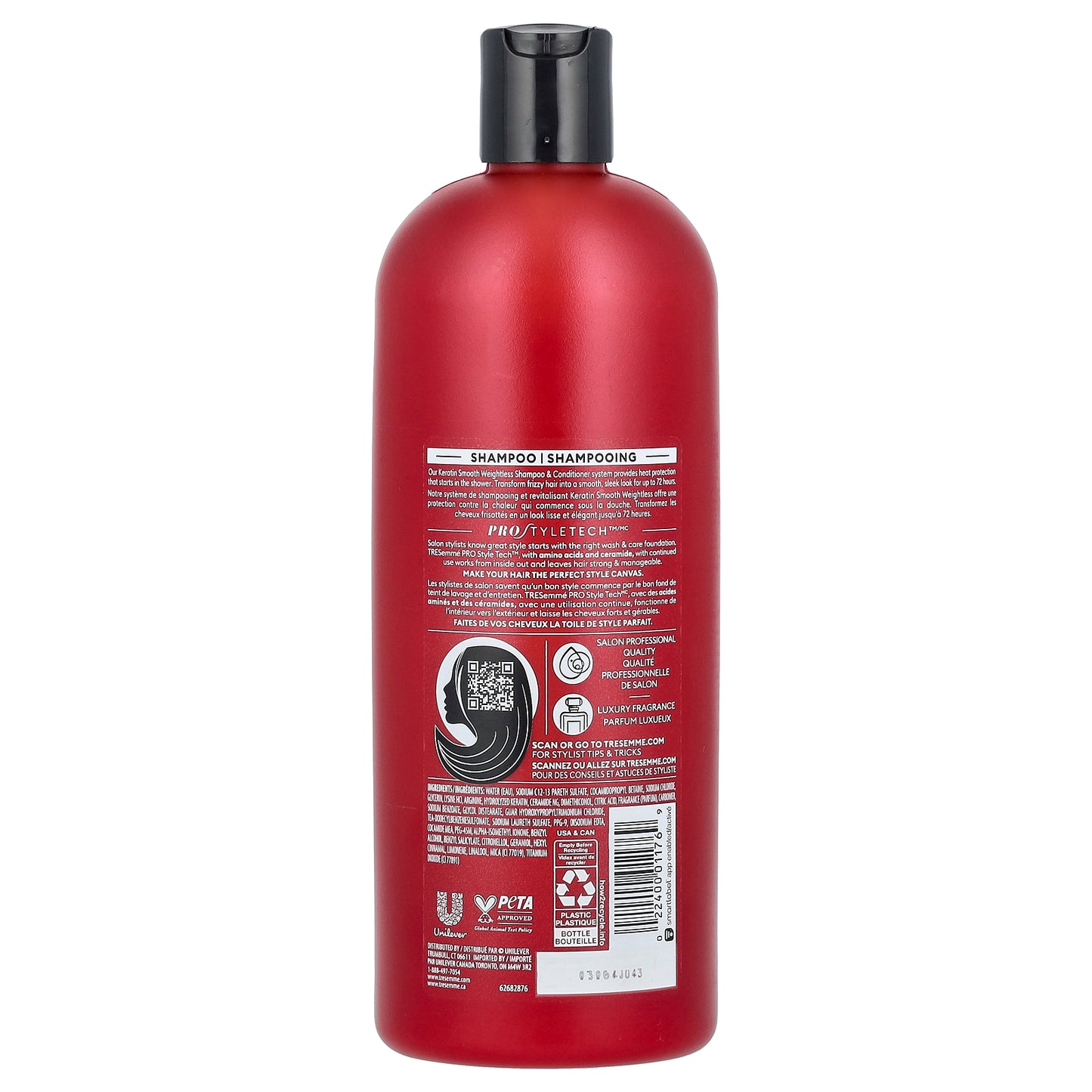 TRESemmé, Keratin Smooth Weightless Shampoo, 28 fl oz (828 ml)