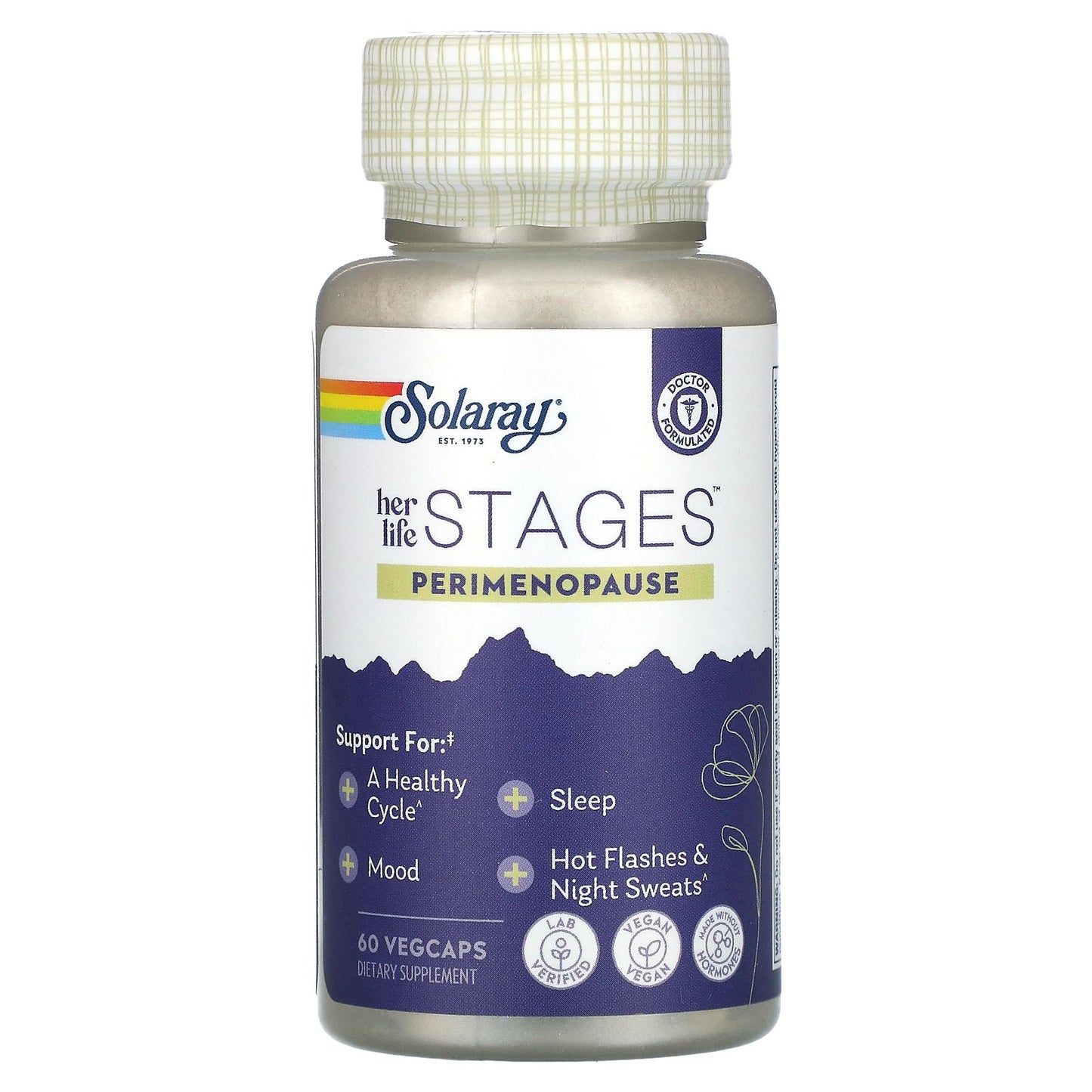 Solaray, Her Life Stages, Perimenopuase, 60 VegCaps