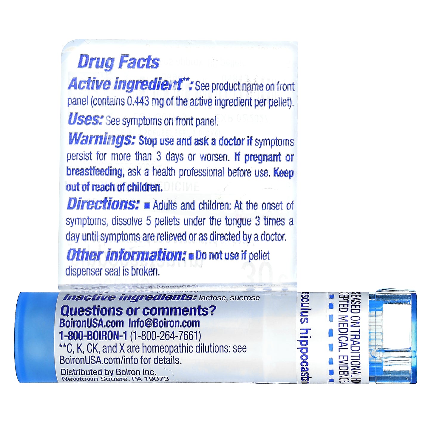 Boiron, Aesculus Hippocastanum, 30C, Hemorrhoid Relief, 80 Pellets